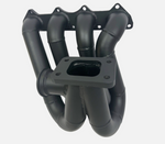 B Series Turbo Kit Ceramic Coated Top Mount Manifold Down Pipe Backdoor Intercooler 6262 3582 T3 44mm