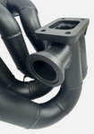 B Series Turbo Kit Ceramic Coated Top Mount Manifold Down Pipe Backdoor Intercooler 6262 3582 T3 44mm