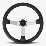 The Classic | Black Leather | Silver Spoke | Black Stitch