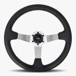 The Classic | Black Leather | Silver Spoke | Bavarian Stitch
