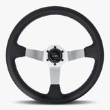 The Classic | Black Leather | Silver Spoke | Bavarian Stitch