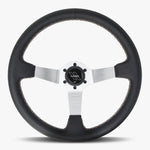 The Classic | Black Leather | Silver Spoke | White Stitch