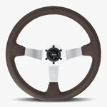 The Classic | Nappa Brown Leather | Silver Spoke | Brown Stitch