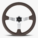 The Classic | Nappa Brown Leather | Silver Spoke | Brown Stitch
