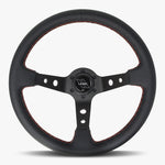 The Daytona | Black Leather | Black Spoke | Euro Stitch