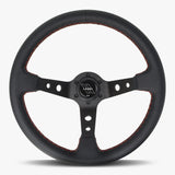 The Daytona | Black Leather | Black Spoke | Euro Stitch