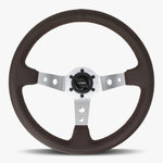 The Daytona | Nappa Brown Leather  | Silver Spoke | Brown Stitch