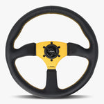 The Performa | Black Leather | Gold Spoke | Gold Stitch