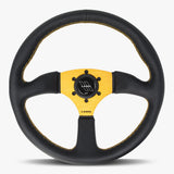 The Performa | Black Leather | Gold Spoke | Gold Stitch