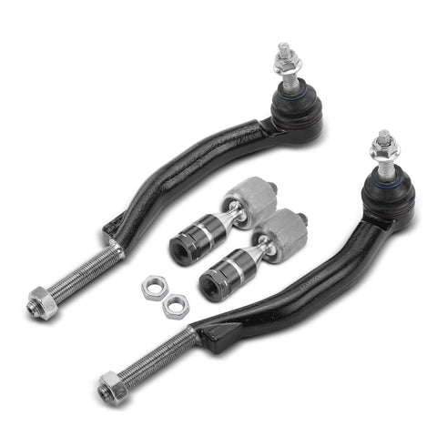 4Pcs Inner & Outer Tie Rod End Assembly for Cadillac CTS 2008 2009 2010-2014 AWD