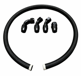 Racing Tucked Coolant Radiator -16 AN Hose and Fitting Kit K B H D F J Series