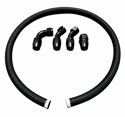 Racing Tucked Coolant Radiator -16 AN Hose and Fitting Kit K B H D F J Series