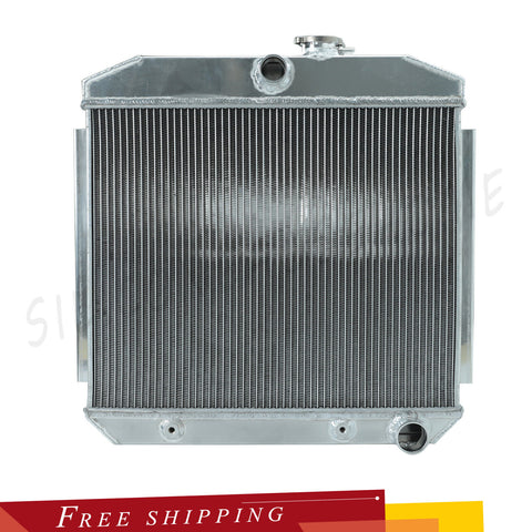 Fits 1955-57 Chevy Block V8 Bel Air 3 Core Row Light Aluminum Cooling Radiator