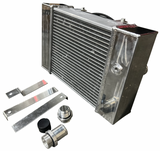 Half Size Compact Drag Coolant Radiator 1.25" 16AN