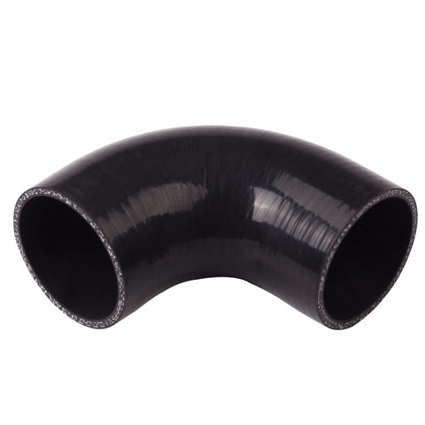 4" Inch 102mm 90 degree elbow silicone hose turbo pipe black