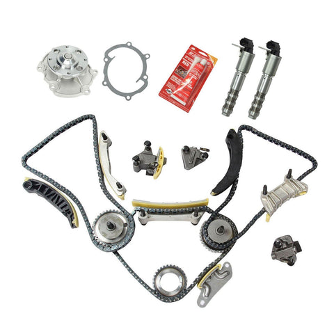 Fit 07-16 Cadillac Buick Suzuki 3.6L Timing Chain Kit Water Pump VTC Solenoid