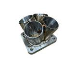 304 Stainless Steel 4-1 Turbo Merge Collector T3 T4 Flange 3mm Thick TIG Welded