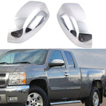 Top Half Mirror Covers FOR 07-14 Chevrolet Avalanche Silverado GMC Sierra 1500