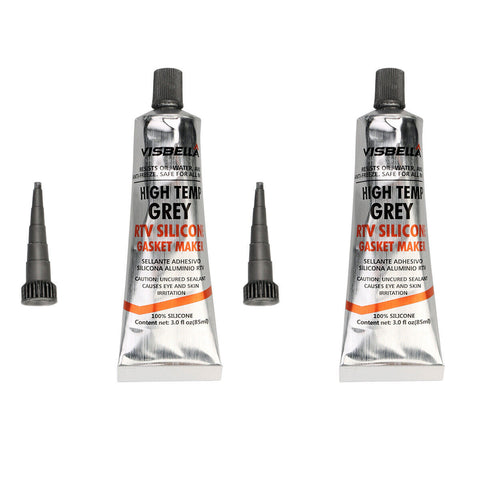 2 PCS RTV Silicone Gasket Maker Grey HighTemp Sealant Adhesive for Valve cover
