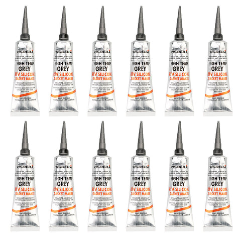 12 PCS 85 ml Grey High Temperature Oil Resistance RTV Silicone For Auto Engine