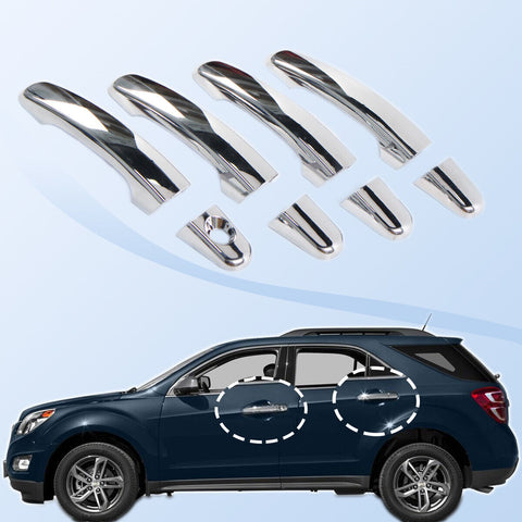 Chrome Door Handle Covers for 06-17 Chevrolet Equinox HHR GMC Saturn Outlook