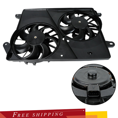 For 2005-2010 Dodge Chrysler Challenger Charger Magnum Dual Radiator Cooling Fan