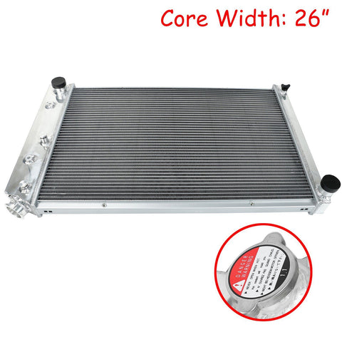 For 70-81 Chevy Camaro/78-87 Monte Carlo Full Aluminum Core Racing 3Row Radiator