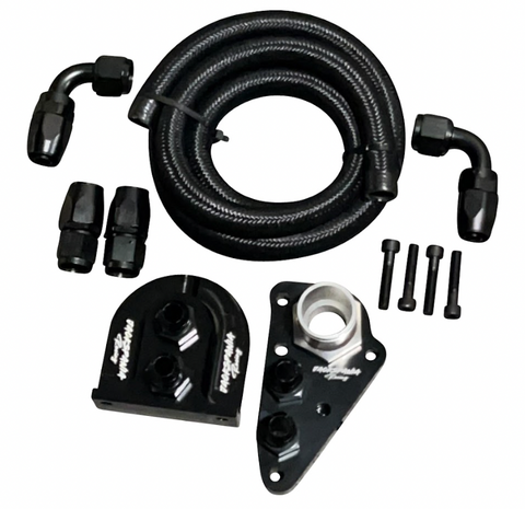 Ford 4.6L 5.4L Billet Oil Filter Relocation Kit Mustang GT GT350 GT500 F150 F250