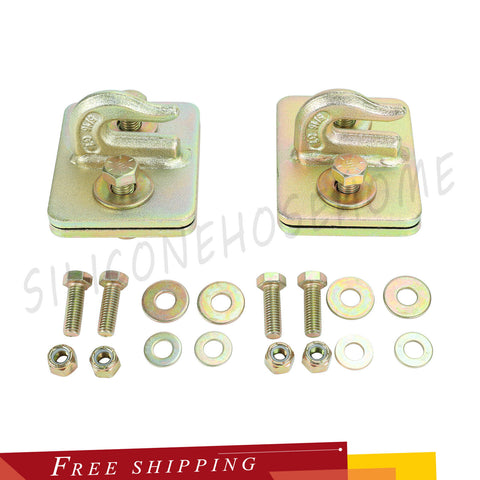 5/16" Grab Hooks Bolt On Mount With Backer Plate 2PCS Include Complete Hardware