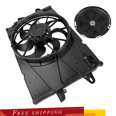 AC Radiator Condenser Cooling Fan For 2010-2017 GMC Terrain Chevy Equinox 2.4L