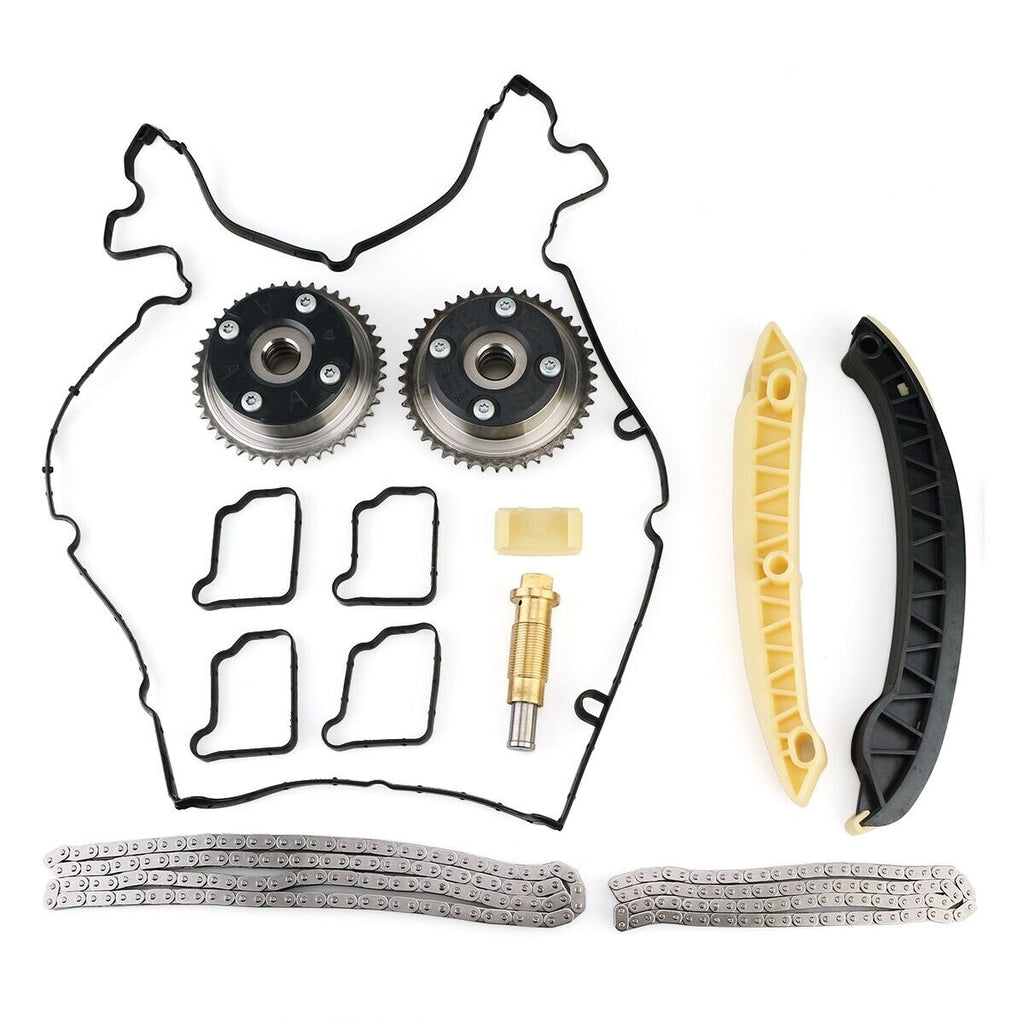 W203 Timing Chain Rails Timing Chain Kit w/Camshaft Adjuster for Mercedes Benz W203 W211 C200 ...