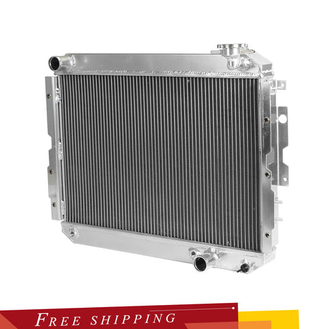 For 1981-1990 Toyota Land Cruiser FJ65 FJ60 4.0L 4.2L 3 Row Aluminum Radiator
