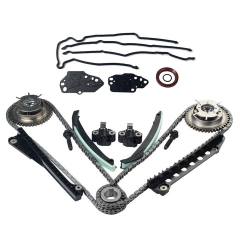 Ford F150 Lincoln V8 Triton 3V Timing Chain Kit+Cam Phasers+Cover Gasket For New