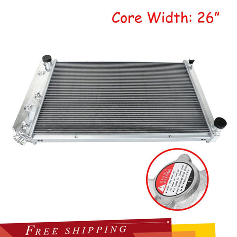 For 1970-81 Chevy Camaro/1978-87 Monte Carlo Full Aluminum Racing 3Row Radiator