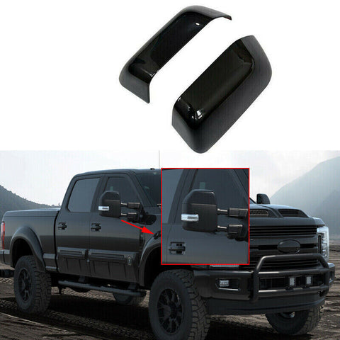 Top Half Mirror Covers Fits 08-15 Ford F-250 F-350 F-450 Super Duty