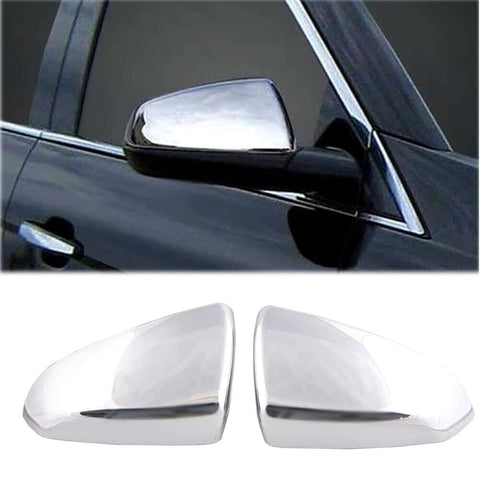 Chrome Top Half Mirror Covers for 2010-2016 CADILLAC SRX