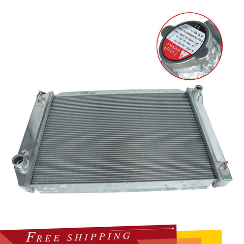 For 80-84 Ford F150 F250 F350 Bronco 5.0L 5.8L 7.5L Radiator 26mm Full Aluminum