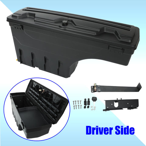 Truck Rear Storage Case Tool Box Driver Side For 99-16 Ford F-250/350 Super Duty