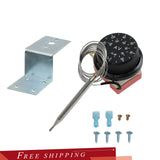 12V Electric Fan Thermostat Switch Radiator Temperature 3-Pin Control Probe Kit