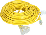 100 ft Power Extension Cord Outdoor 12 AWG Gauge 3 Prong Heavy Duty 12/3 Lighted
