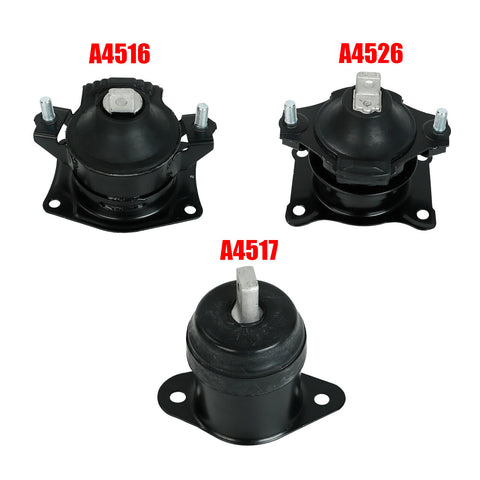 FOR 2003-2007 Honda Accord 2004-2008 Acura TSX 2.4L Engine Motor Trans Mount Set