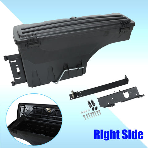 Lockable Truck Bed Storage Case ToolBox For 1997-2014 Ford F-150 Passenger Side
