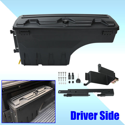 For 2019+ Chevy Silverado/GMC Sierra 1500 Swing Case Bed Storage Box Driver Side
