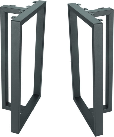 2 Pack T-Frame 28" H x 17.7" W Metal Bench Legs Furniture Legs Modern Metal Legs