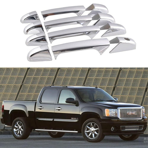 4 Door Handle Covers for 07-13 Chevrolet Silverado GMC Sierra 1500 2500HD Yukon