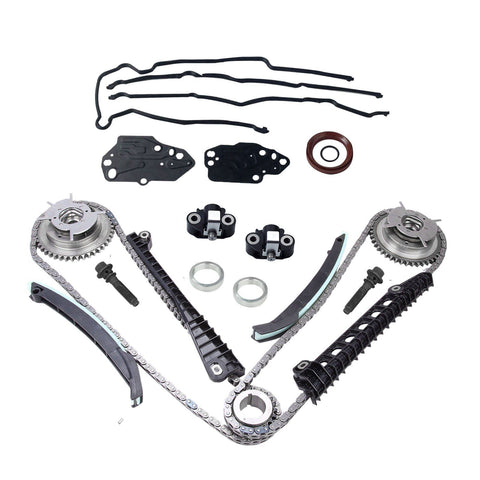 For 04-08 Ford F-250 5.4L Triton New Timing Chain Kit+Cam Phasers+Cover Gasket
