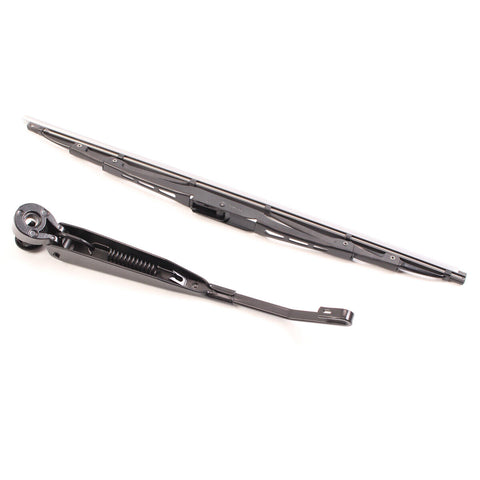 Black Rear Windshield Wiper Blade w/ Integrated Spring Strip Fits 11-20 Dodge