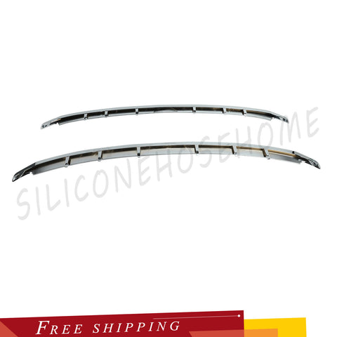 Grille Trim Molding Chrome Front Lower & Upper Fit For 2011-2015 Ford Explorer
