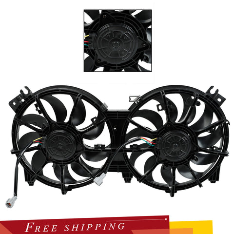 Dual Radiator AC A/C Condenser Cooling Fan Fit Nissan Altima 2007-2016 NI3115134
