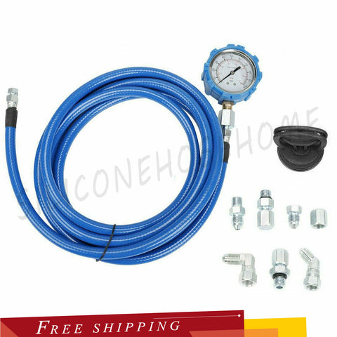 Oil Fuel Pressure Mechanical Gauge Test Tool Fit for Ford 6.0L & 7.3L Powerstrok